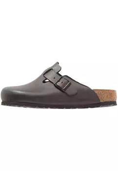 Сабо женские Birkenstock кожаные, черный