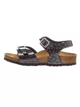 Сандалии Birkenstock, цвет schwarz/silber - weite s