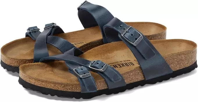 Сандалии Birkenstock Franca Oiled Leather, цвет Blue Oiled Leather