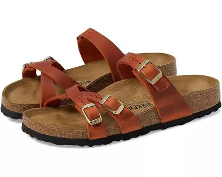 Сандалии Birkenstock Franca Oiled Leather, цвет Burnt Orange