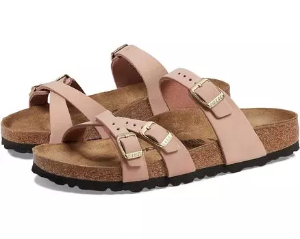 Сандалии Birkenstock Franca Soft Footbed - Nubuck Leather, цвет Soft Pink