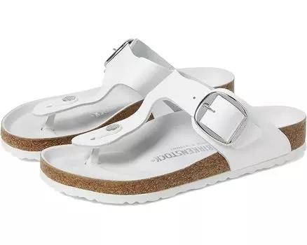 Сандалии Birkenstock Gizeh Big Buckle - Leather, цвет White Leather
