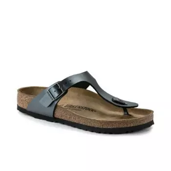 Сандалии Birkenstock Gizeh, черный металлик