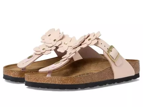 Сандалии Birkenstock Gizeh Flowers, цвет Light Rose