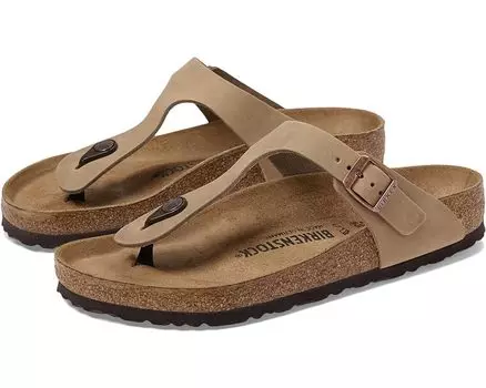 Сандалии Birkenstock Gizeh Oiled Leather, цвет Tobacco Oiled Leather