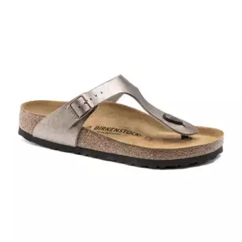 Сандалии Birkenstock Gizeh Taupe Irise narrow, серый