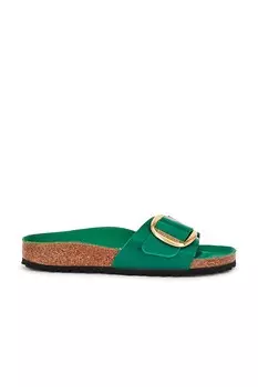 Сандалии BIRKENSTOCK Madrid Big Buckle, цвет High Shine Digital Green Leather