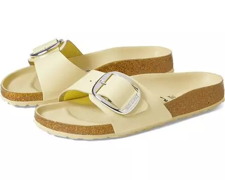 Сандалии Birkenstock Madrid Big Buckle High Shine, цвет High Shine Butter Leather