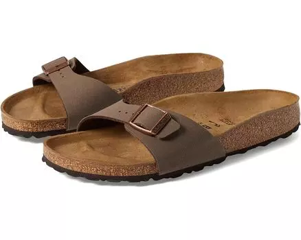 Сандалии Birkenstock Madrid - Birko-Flor & Birkibuc, цвет Mocha Birkibuc