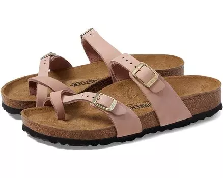 Сандалии Birkenstock Mayari - Nubuck Leather, цвет Soft Pink
