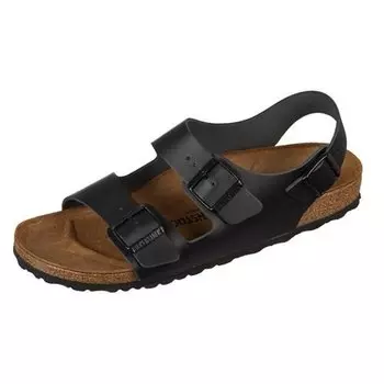 Сандалии Birkenstock Milano Natural Leather narrow, черный