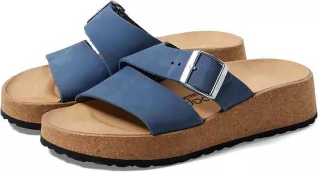 Сандалии Birkenstock Papillio by Birkenstock Almina Platform Sandal - Nubuck, цвет Elemental Blue