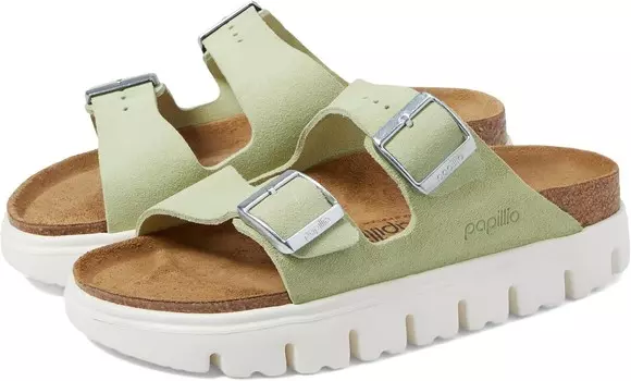 Сандалии Birkenstock Papillio by Birkenstock Arizona Chunky Platform Sandal, цвет Faded Lime