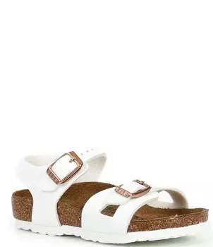Сандалии Birkenstock Rio Birko-Flor для девочек (для младенцев), белый