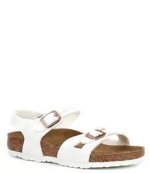 Сандалии Birkenstock Rio Birko-Flor для девочек (для малышей), белый