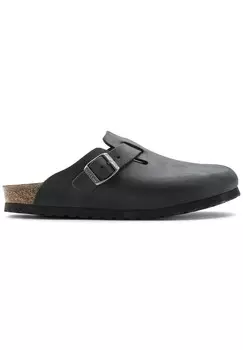 Сандалии Birkenstock с пряжкой и закрытым носом, черный