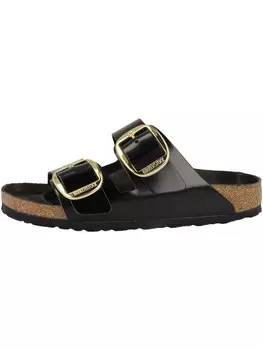 Сандалии Birkenstock Sandale Arizona Big Buckle Naturleder Lack schmal, черный