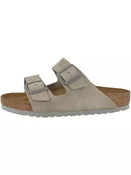 Сандалии Birkenstock Sandale Arizona Veloursleder normal, серый