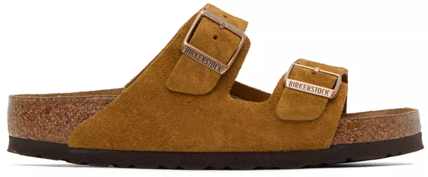 Сандалии Birkenstock Tan Arizona с мягкой стелькой