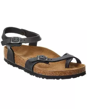 Сандалии Birkenstock Taormina из восковой кожи, черный