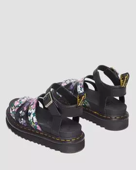Сандалии Blaire Vintage с кожаным ремешком и цветочным принтом Dr. Martens