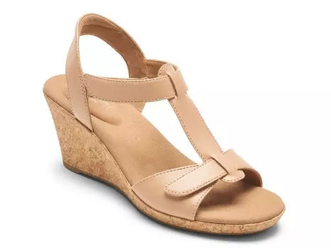 Сандалии Blanca на танкетке Rockport, бежевый