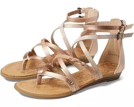 Сандалии Blowfish Malibu Bungalow-B-K, цвет Rose Gold Cosmic/Die Cut/Roller Reptile