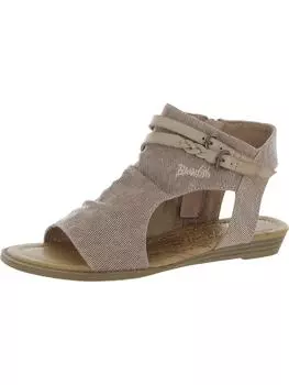 Сандалии Blumoon-K с открытой пяткой на плоской подошве для девочек Blowfish, цвет Lotus Smokey Twill/Die Cu