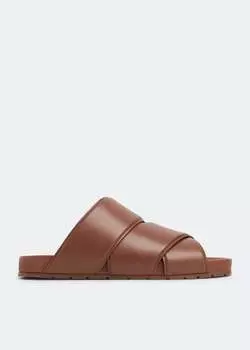 Сандалии Bottega Veneta Bridge, коричневый