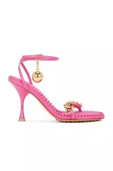 Сандалии Bottega Veneta Dot Ankle Strap, цвет Hollyhock