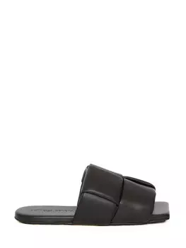 Сандалии Bottega Veneta Flat Patch, черный