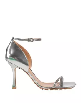 Сандалии Bottega Veneta, серебро