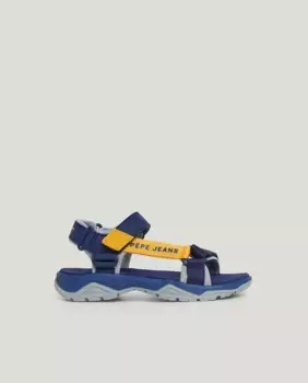 Сандалии Boys' Trek с застежкой-липучкой Pepe Jeans, тёмно-синий