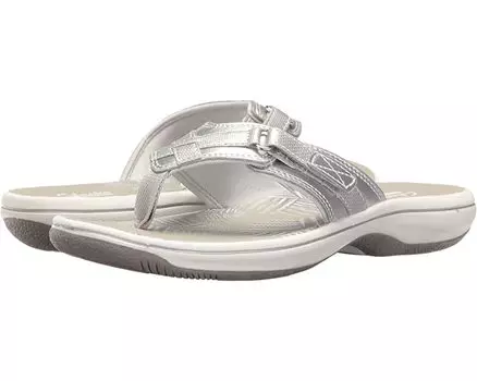 Сандалии Breeze Sea Clarks, серебряный металлик