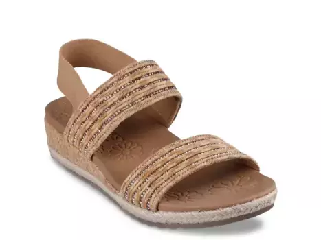 Сандалии Breezie Wedge Sandal Skechers, цвет cognac