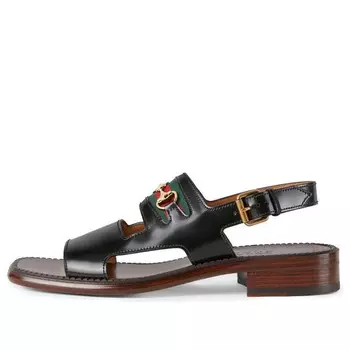 Сандалии briah sandals 'black brown' Gucci, черный