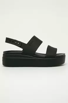 Сандалии Brooklyn Low Wedge Crocs, черный