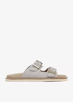 Сандалии Brunello Cucinelli Suede, серый