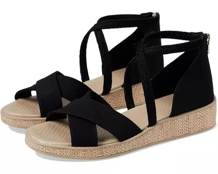 Сандалии Bzees Bali Sand Strappy Wedge, черный