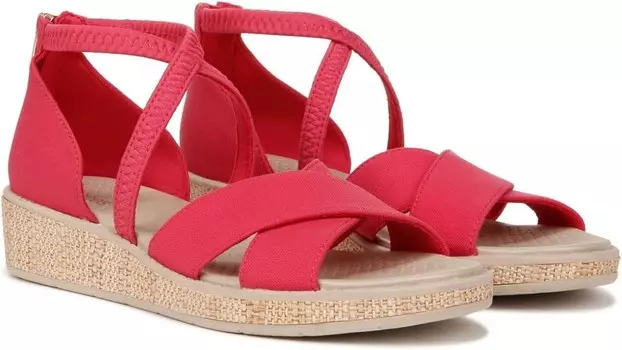 Сандалии Bzees Bali Sand Strappy Wedge Sandals, цвет Magenta Pink