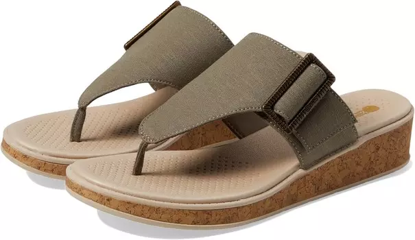 Сандалии Bzees Bay Wedge Sandals, цвет Olive Green