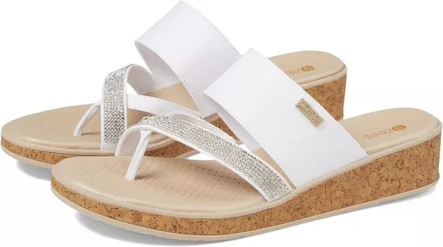 Сандалии Bzees Bora Bright Wedge Sandals, белый