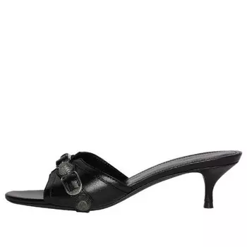Сандалии cagole 50mm sandals 'black arena lambskin' Balenciaga, черный