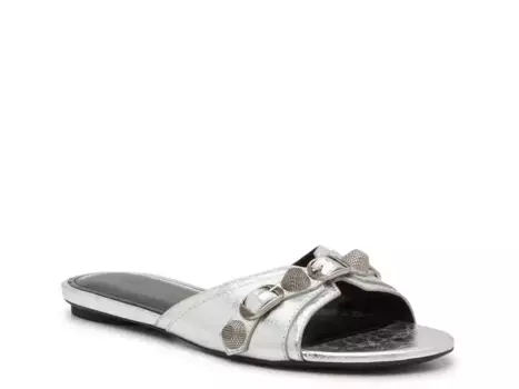 Сандалии Cagole Balenciaga, Silver Metallic