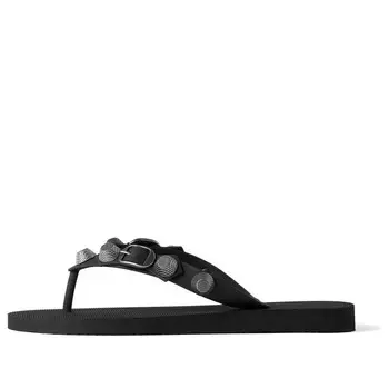 Сандалии cagole thong sandals 'black' Balenciaga, черный