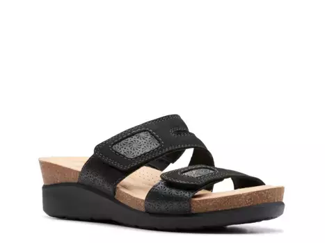 Сандалии Calenne Maye Wedge Sandal Clarks, черный