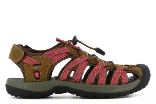 Сандалии Caleta на плоской подошве Eleven, коричневый