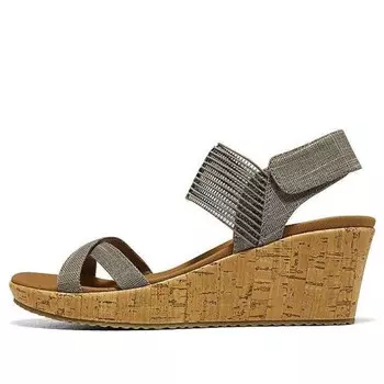 Сандалии cali beverlee casual outing 'grey khaki' Skechers, серый