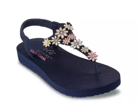 Сандалии Cali Meditation Happy Daisies Sandal Skechers, темно-синий