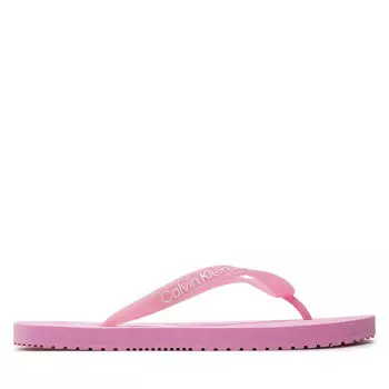 Сандалии Calvin Klein Jeans Beach Sandal Monologo Tpu YW0YW01246 Glowing Guava/Bright White 0J2, розовый